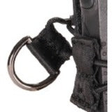 5" Height x 3" Width - Black - Polyester, Elastic, Cast Zinc Alloy - 1 Each