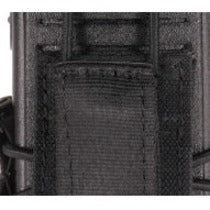 5" Height x 3" Width - Black - Polyester, Elastic, Cast Zinc Alloy - 1 Each