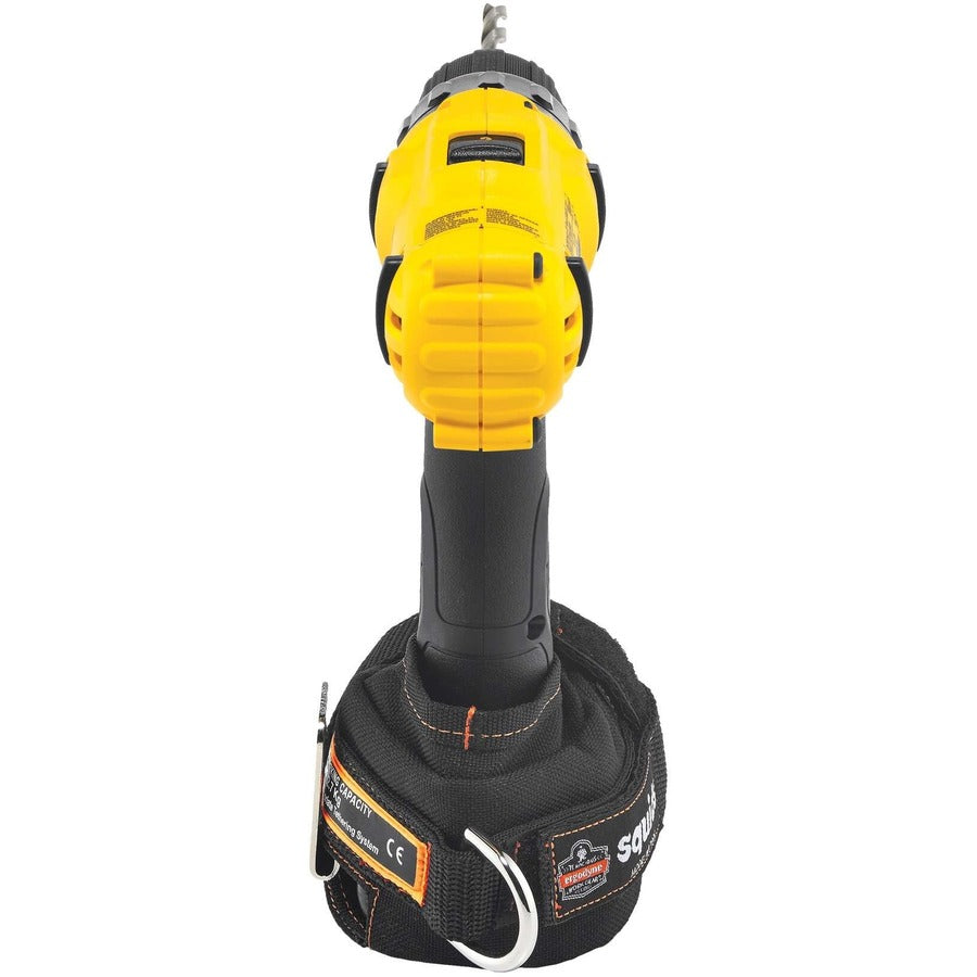 Ergodyne 3780 Power Tool Trap - 8.8" Height x 2.5" Width - Black - Nylon, Cast Iron - 1 Each
