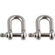Ergodyne 3790 Tool Shackle, Stainless Steel, 0.5" Height x 4.5" Width, 2-Pack