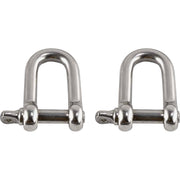 Ergodyne 3790 Tool Shackle, Stainless Steel, 0.5" Height x 4.5" Width, 2-Pack