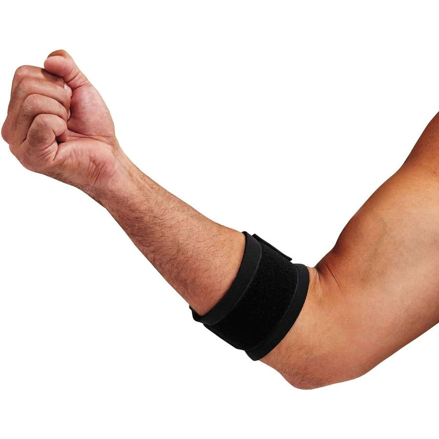 Ergodyne ProFlex 500 Elbow Support - 11" to 12" Elbow Circumference - Black - Nylon Laminated Neoprene - 1 Each