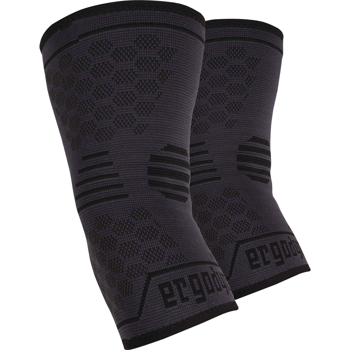 Ergodyne ProFlex 651 Elbow Compression Sleeve, Small, 9.06"–10.63" Elbow Circumference, Black, Elastic, 1 Each