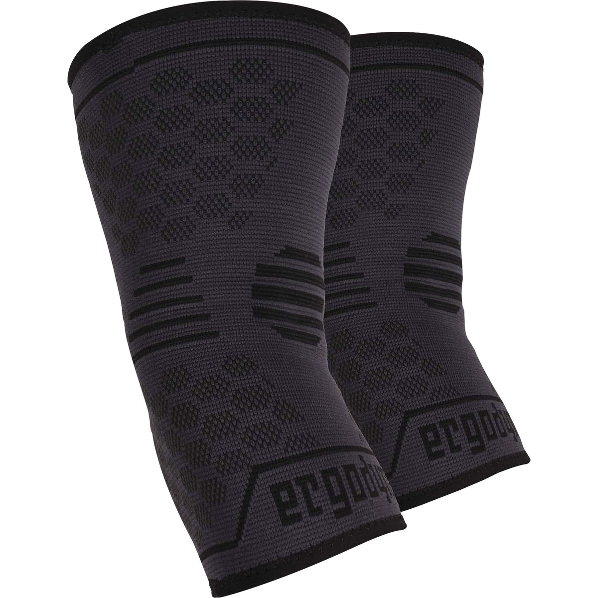 Ergodyne ProFlex 651 Elbow Compression Sleeve, Medium, 11.02"–12.60" Elbow Circumference, Black, Elastic, 1 Each