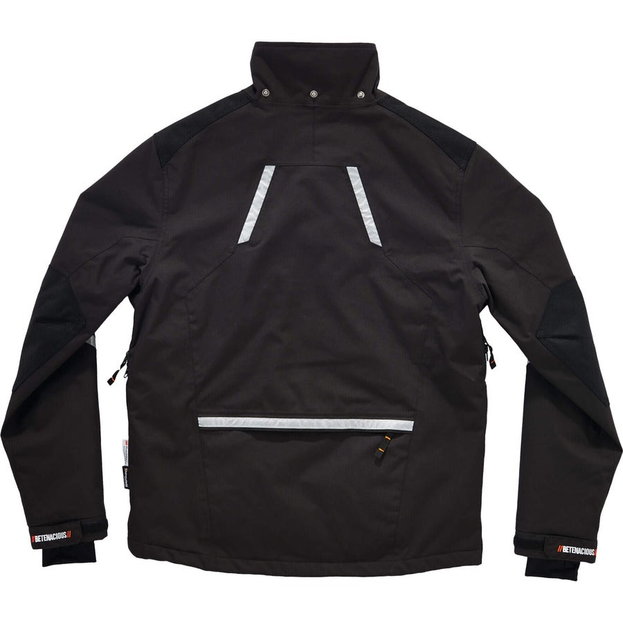 Ergodyne 6466 Thermal Jacket, Medium, Black, Nylon, 1 Each