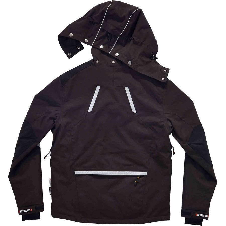 Ergodyne 6466 Thermal Jacket, Large, Black, Nylon, 1 Each