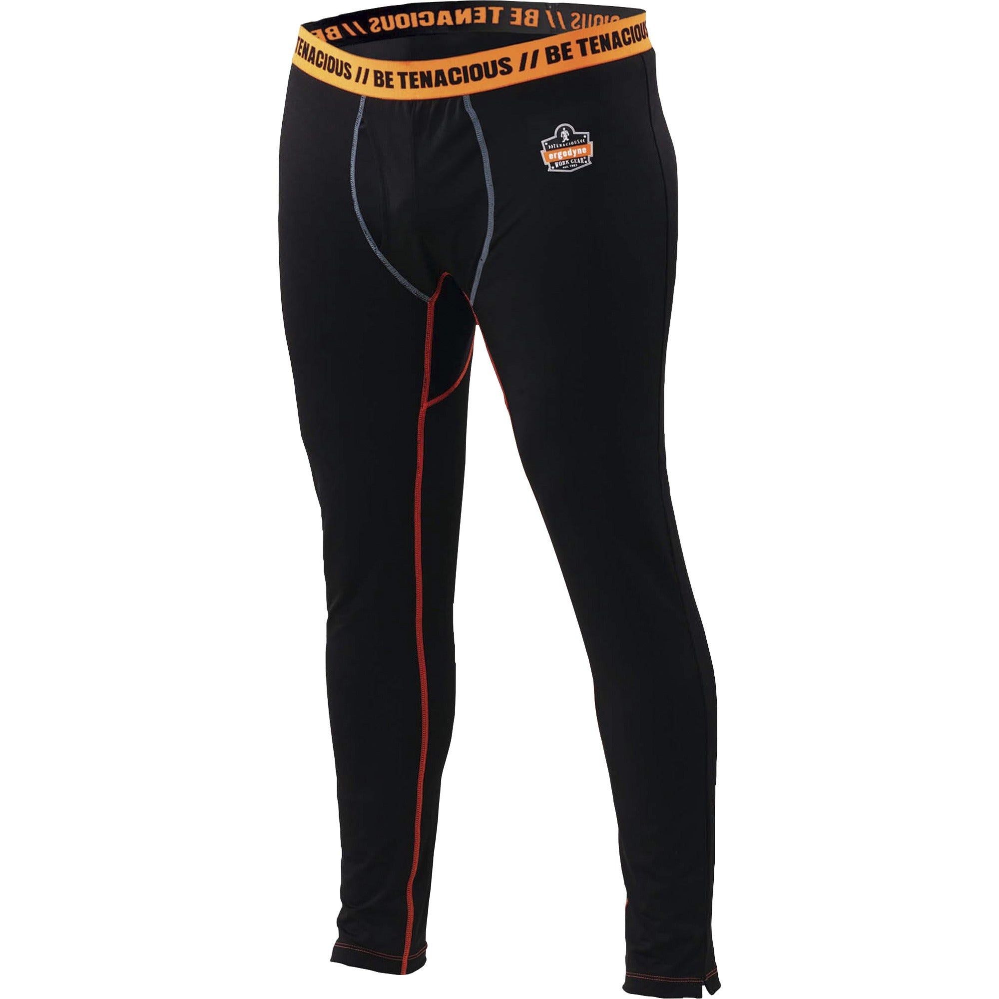 Ergodyne 6480 Base Layer Thermal Bottoms, Medium, Black, 1 Each