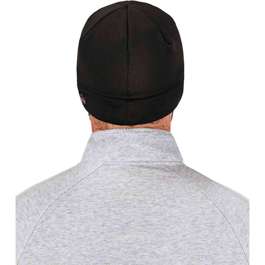 Ergodyne N-Ferno 6804 Skull Cap Beanie Hat with LED Lights, Fleece, Black, 1 Each