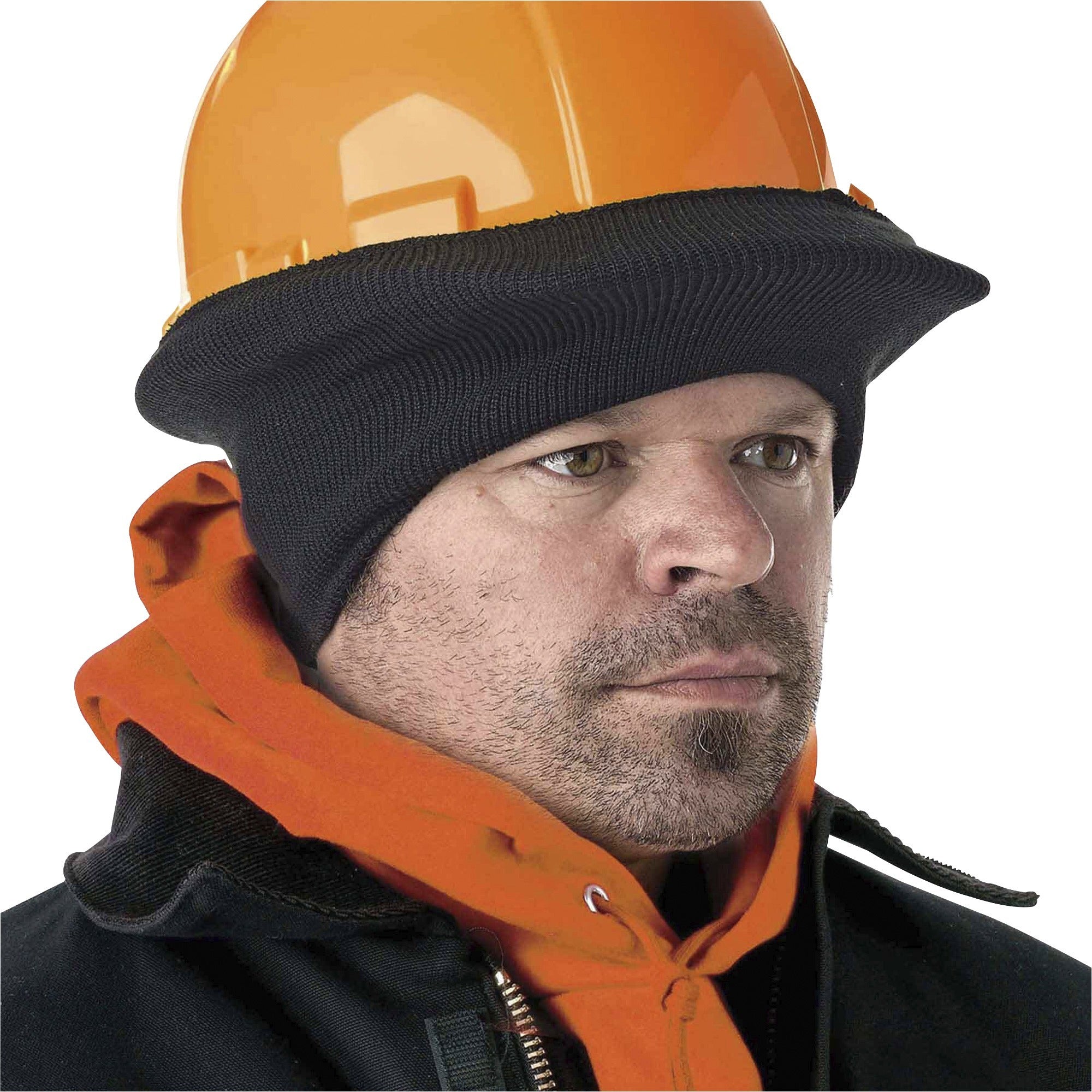Polyester - Black - Half Cap Style, Stretchable - 1 Each