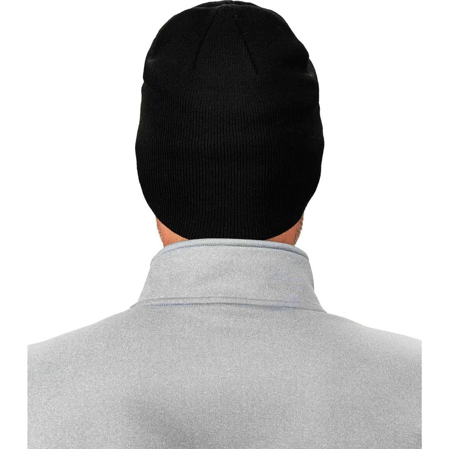 Ergodyne 6812 Ribbed Knit Beanie, Acrylic, Black, Pack of 6