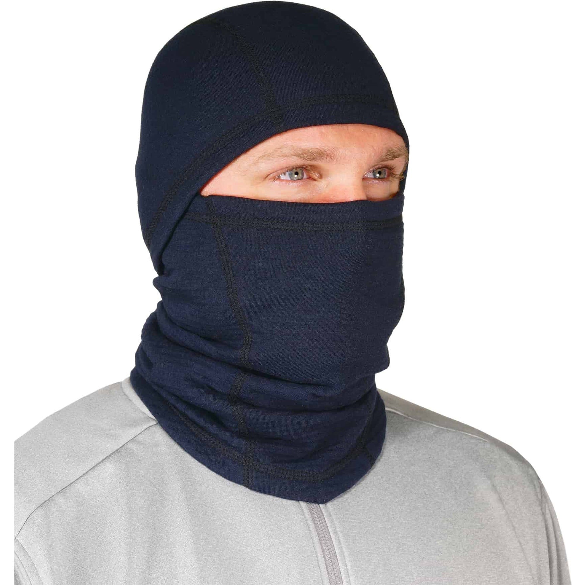 Ergodyne 6847 Flame-resistant Balaclava Face Mask, NFPA 70E / NFPA 2112 Certified, Navy, 1 Each