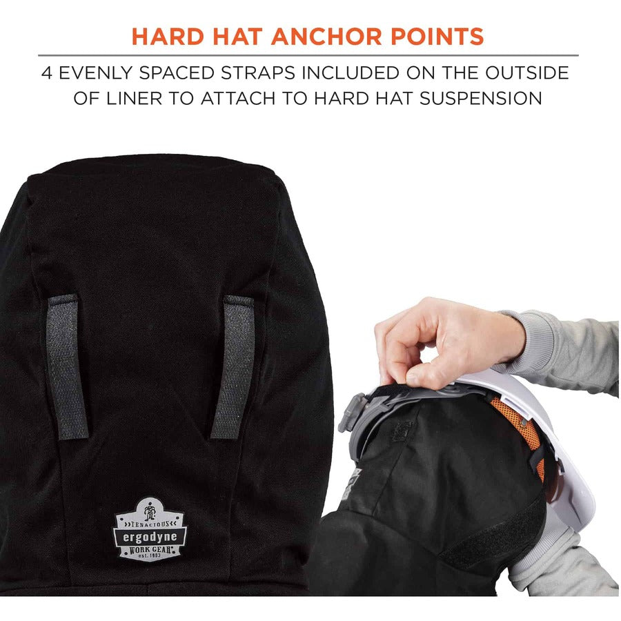 Polyester, Fleece, Foam, Elastic, Cotton - Black
