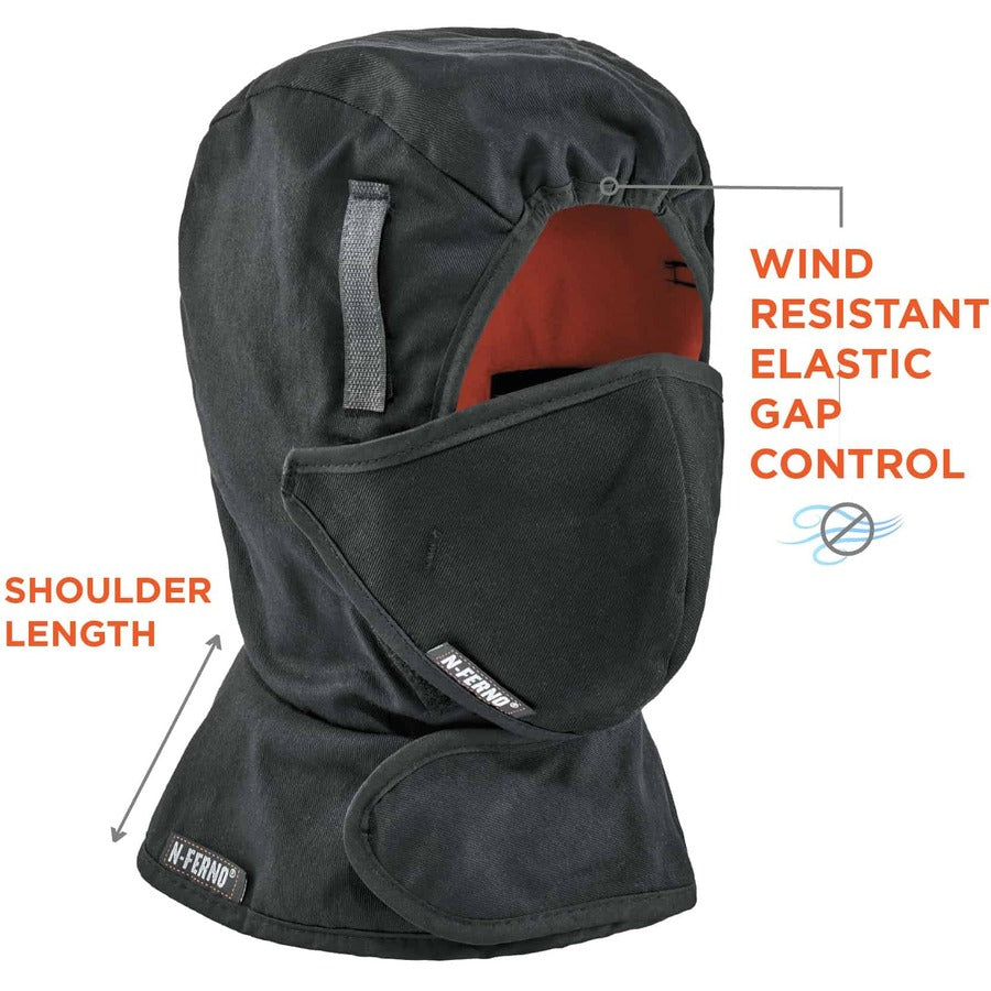 Polyester, Fleece, Foam, Elastic, Cotton - Black
