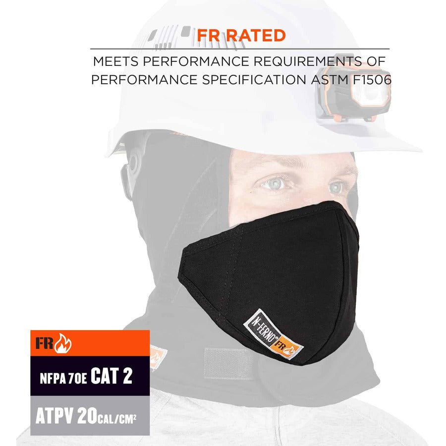 Modacrylic Cotton, Cotton, Fleece - Black