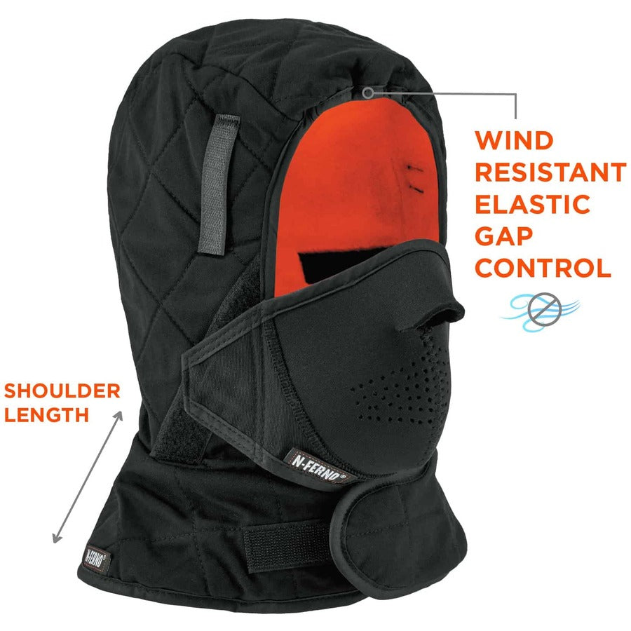 Ergodyne 6878 Winter Hard Hat Liner w/ Neoprene Mouthpiece Kit - 3-Layer