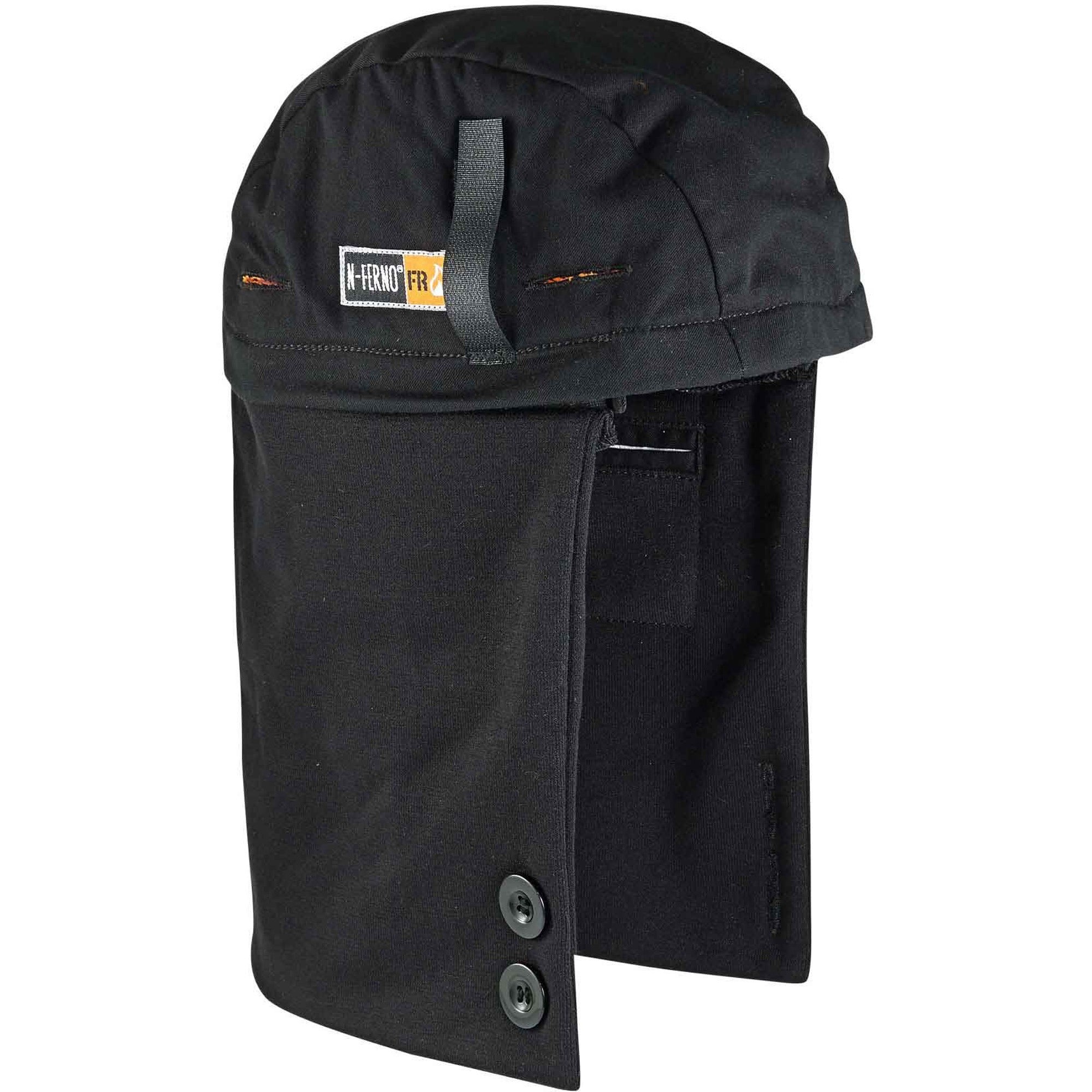 Modacrylic, Cotton, Polyester Fleece, Elastic - Black