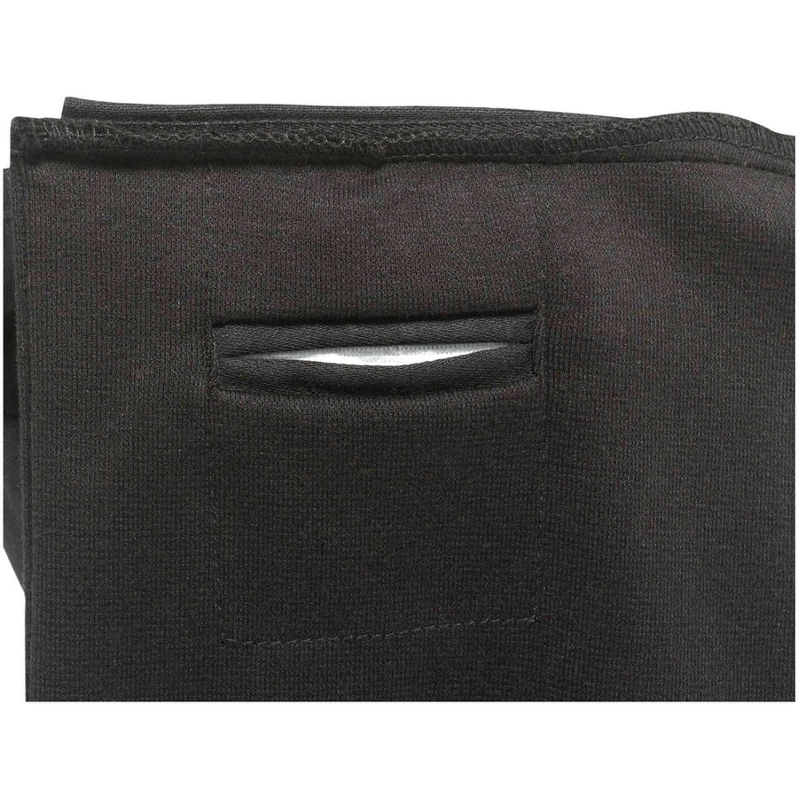 Modacrylic, Cotton, Polyester Fleece, Elastic - Black