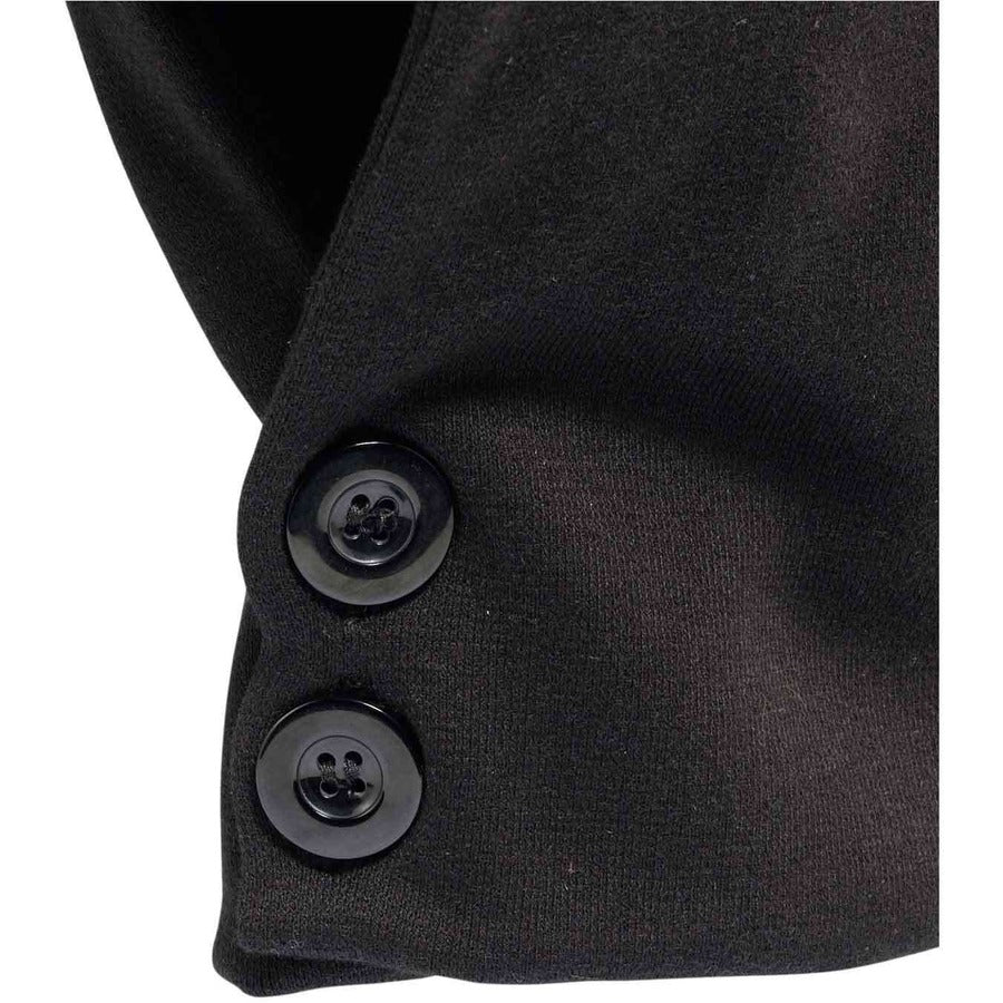 Modacrylic, Cotton, Polyester Fleece, Elastic - Black