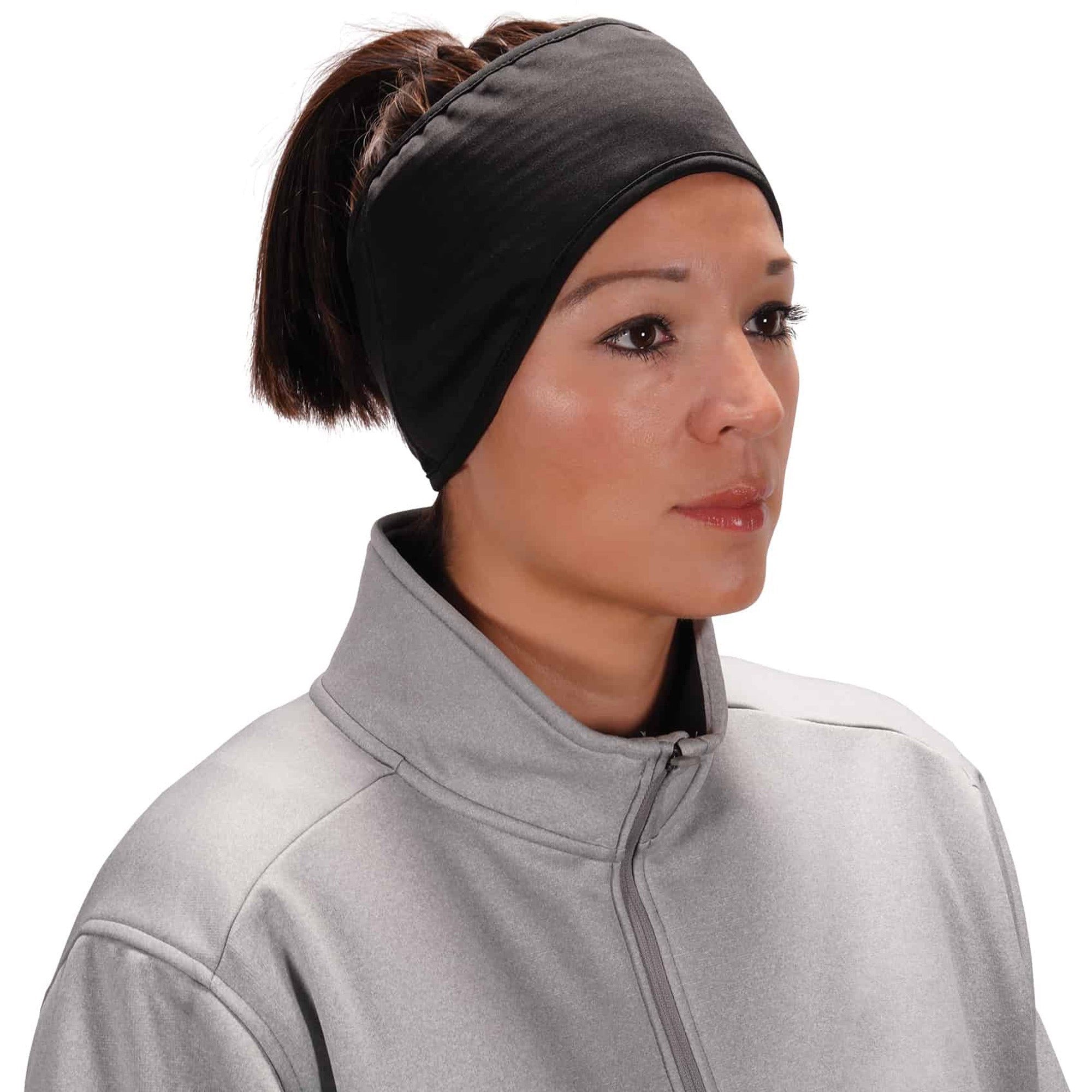 Adjustable - 8.5" Height x 0.5" Width x 7.3" Length - Black - Spandex, Polyester, Fleece - 1 Each