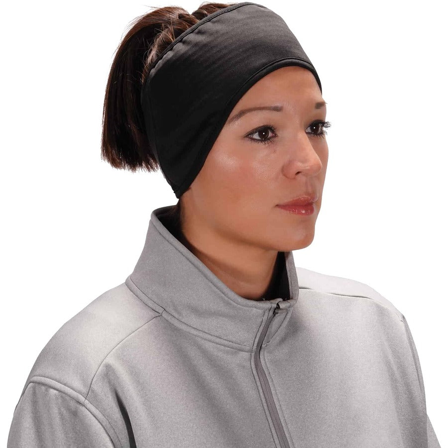 Adjustable - 8.5" Height x 0.5" Width x 7.3" Length - Black - Spandex, Polyester, Fleece - 1 Each