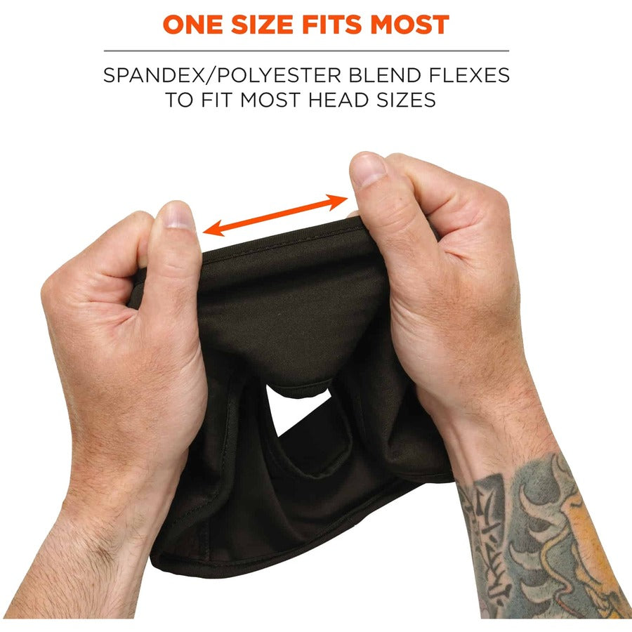 Adjustable - 8.5" Height x 0.5" Width x 7.3" Length - Black - Spandex, Polyester, Fleece - 1 Each