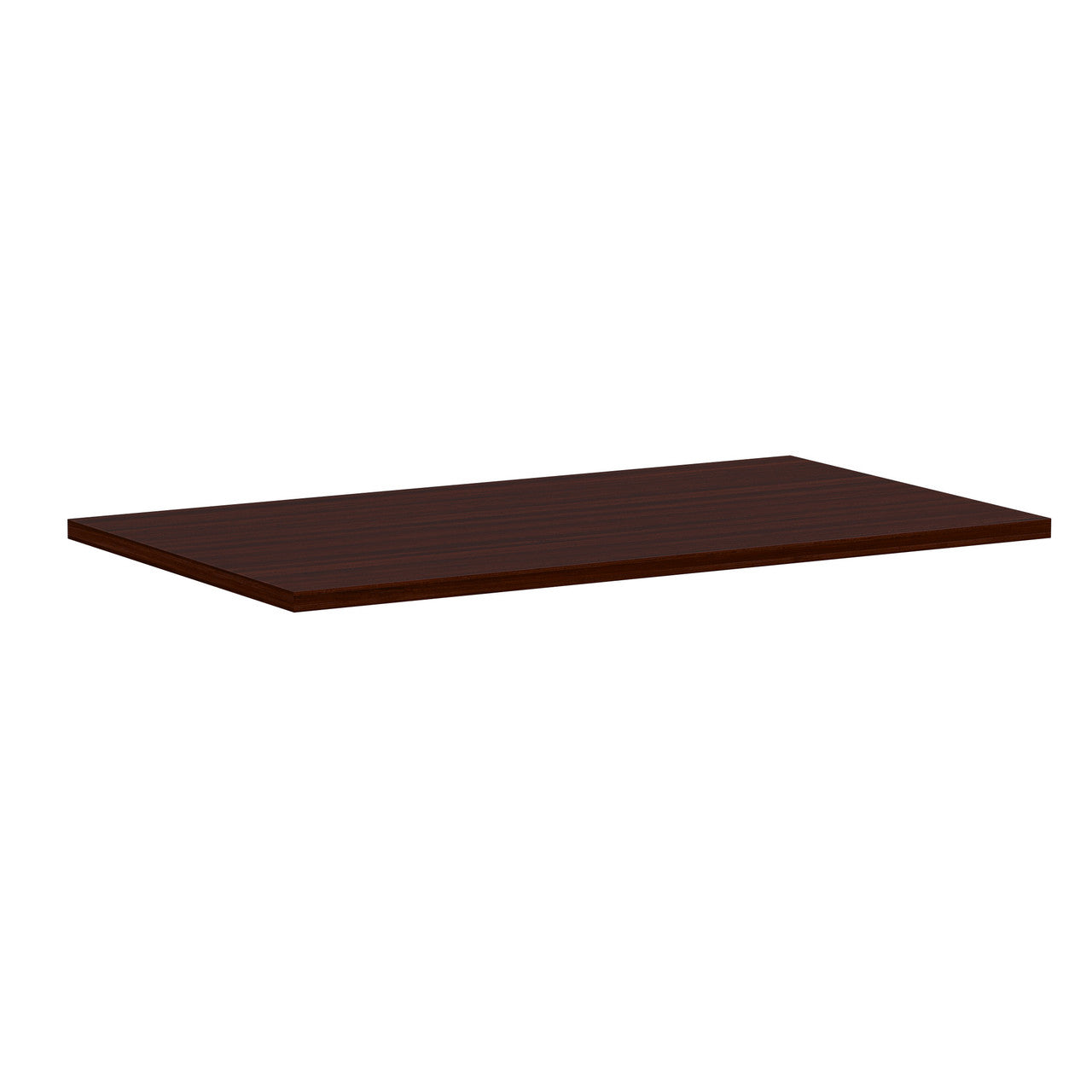 OfficeSource Variant Rectangular Top - 42"W x 24"D (Requires Base) - Mahogany