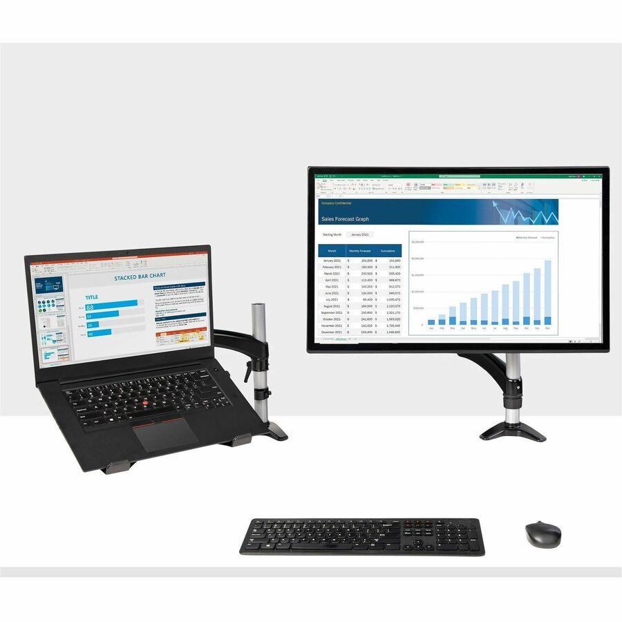 StarTech.com Mounting Arm for Notebook, Monitor - Black