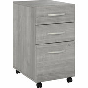 Bush Business Furniture Studio C 3 Drawer Mobile File Cabinet, Platinum Gray, Thermofused Laminate, 27.8"H x 15.7"W x 20.2"D, 1 Each