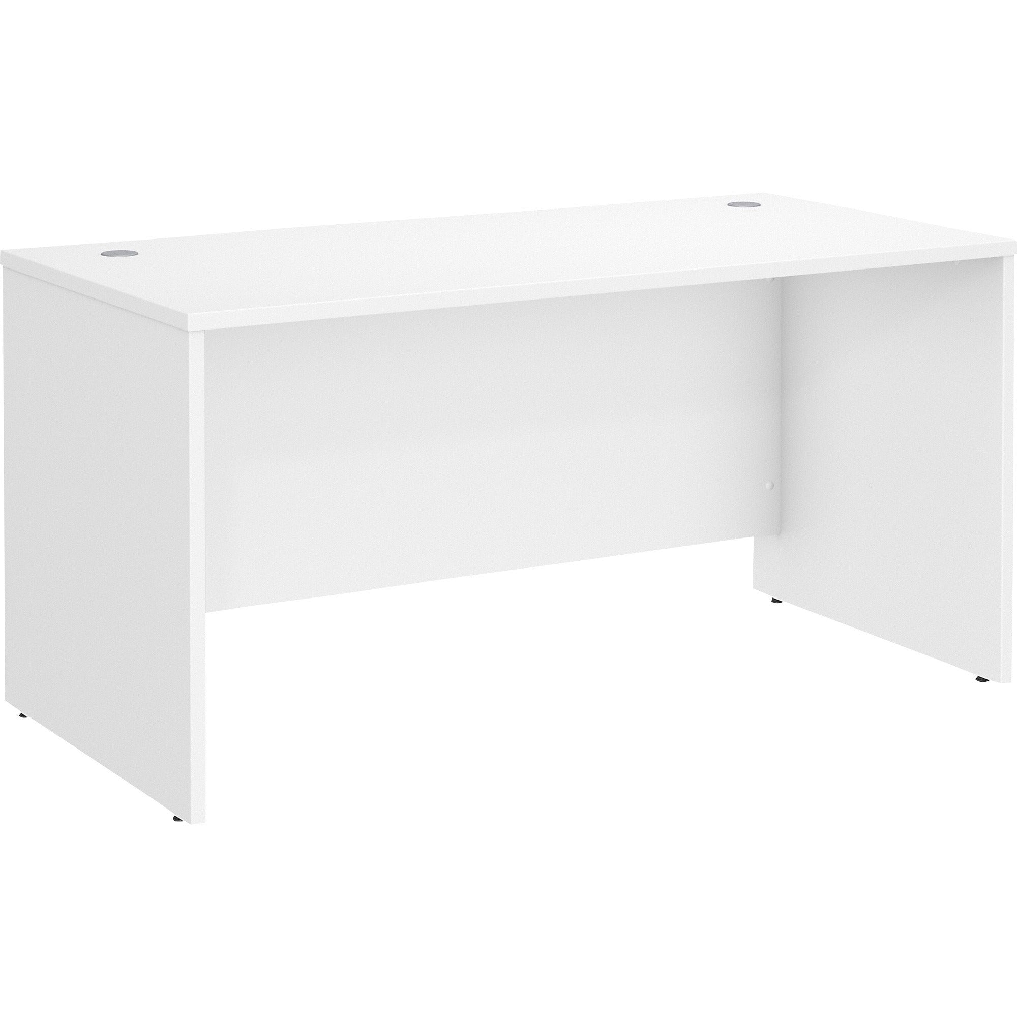 Bush Business Furniture Studio C 60W x 30D Office Desk, White, Thermofused Laminate, 29.8"H x 59.5"W x 29.4"D, 1 Each