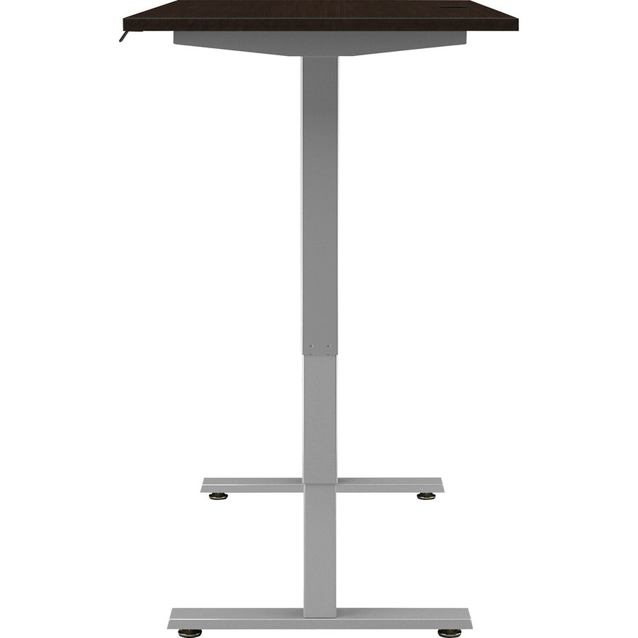 Bush Business Furniture Move 40 Series 60w x 30d Electric Height Adjustable Standing Desk, Mocha Cherry Top, Silver T-Shaped Base, 176 lb Capacity, 28.17"–48.24" Height Range, 1 Each