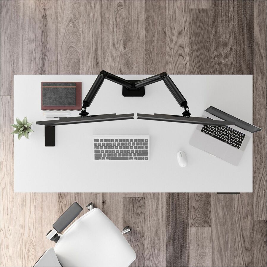 Bush Business Furniture Move 40 Series 60w x 30d Electric Height Adjustable Standing Desk, White Top, Silver T-Shaped Base, 176 lb Capacity, 28.17"–48.24" Height Range, 1 Each
