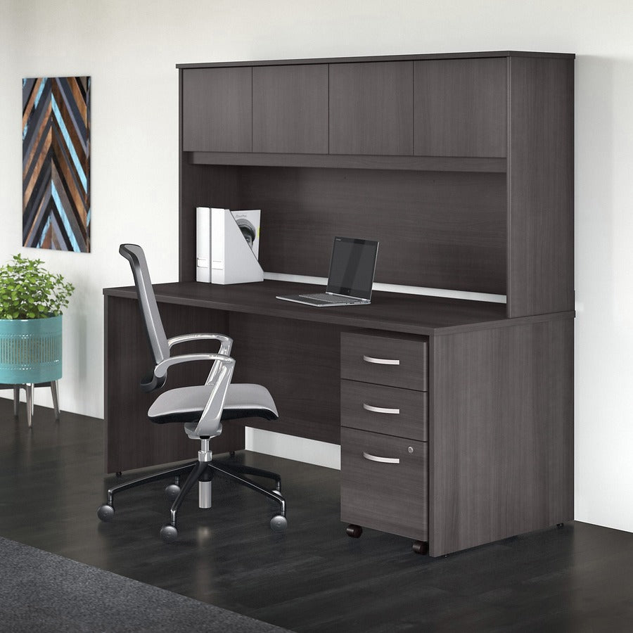 36" Height x 70.9" Width x 14.5" Depth - 4 Door(s) - Finish: Storm Gray, Thermofused Laminate (TFL) - 1 Each