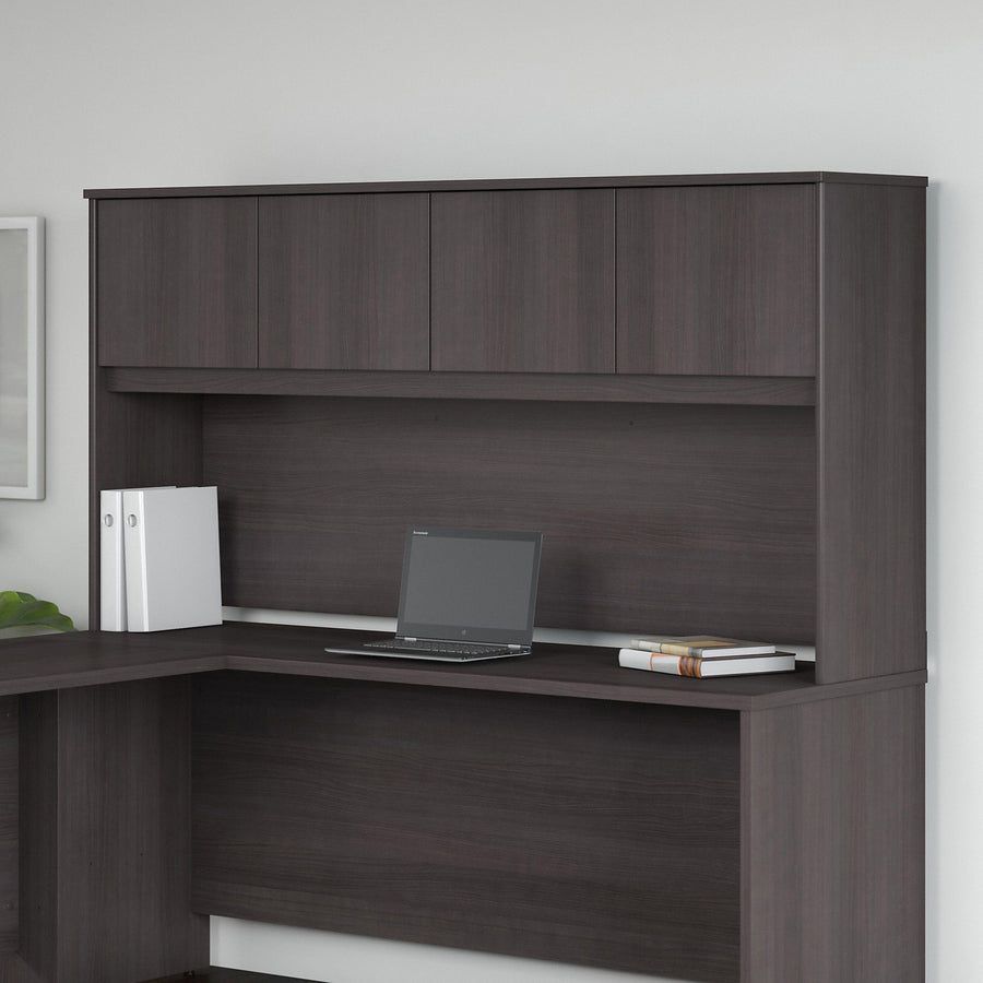 36" Height x 70.9" Width x 14.5" Depth - 4 Door(s) - Finish: Storm Gray, Thermofused Laminate (TFL) - 1 Each