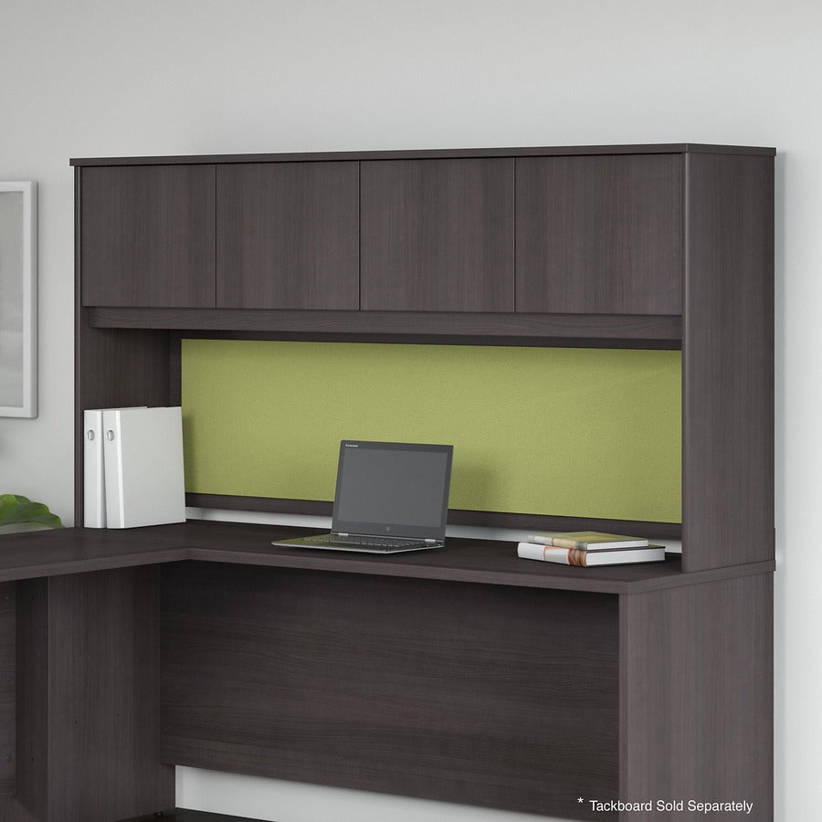 36" Height x 70.9" Width x 14.5" Depth - 4 Door(s) - Finish: Storm Gray, Thermofused Laminate (TFL) - 1 Each
