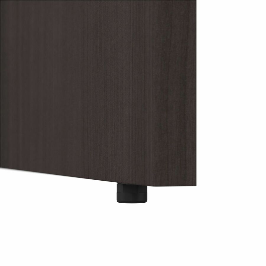 Bush Business Furniture Studio C 72w x 36d Bow Front Desk, Storm Gray, Thermofused Laminate, 29.8"H x 71"W x 35.4"D, 1 Each