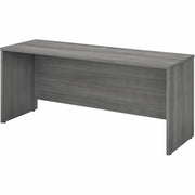 Bush Business Furniture Studio C 72W x 24D Credenza Desk, Platinum Gray, Thermofused Laminate, 29.8"H x 71"W x 23.4"D, 1 Each