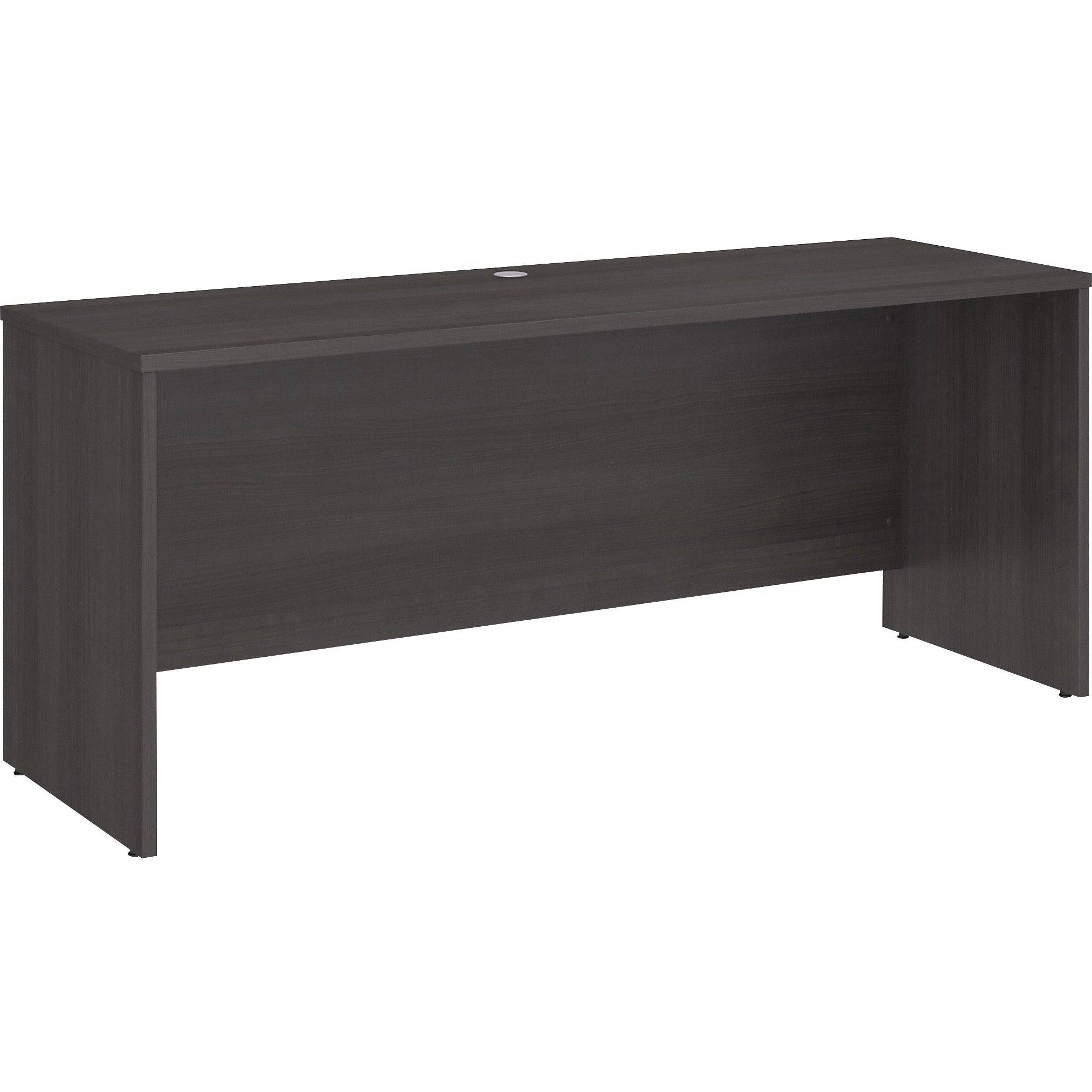 Bush Business Furniture Studio C 72W x 24D Credenza Desk, Storm Gray, Thermofused Laminate, 29.8"H x 71"W x 23.4"D, 1 Each