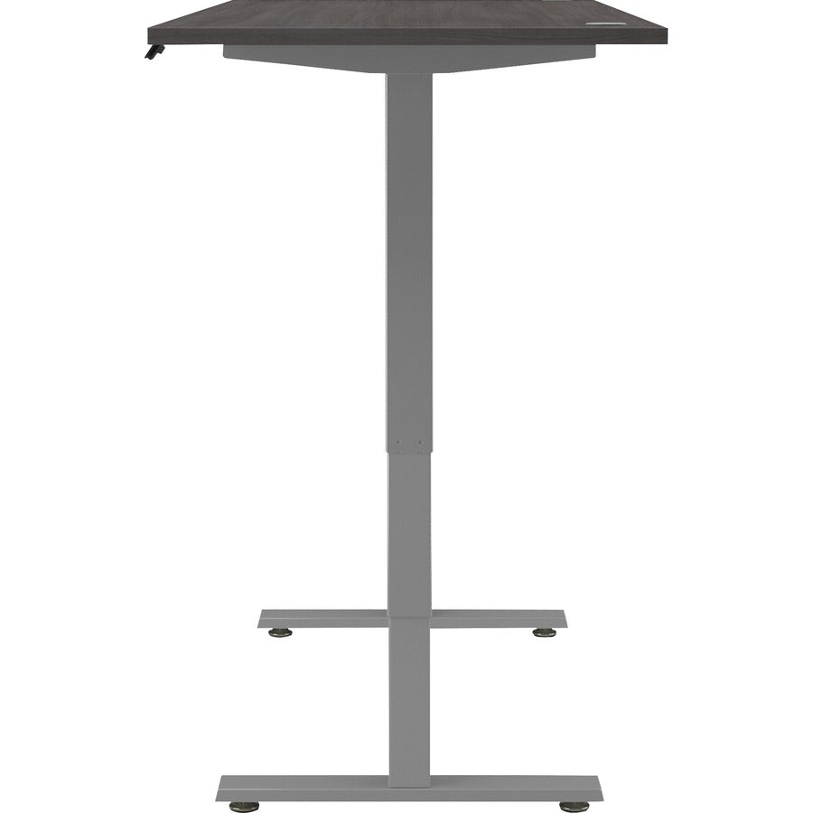 Bush Business Furniture Move 40 Series 72w x 30d Electric Height Adjustable Standing Desk, Storm Gray Top, Silver T-Shaped Base, 28.17"–48.24" Height Range, 176 lb Capacity, 1 Each