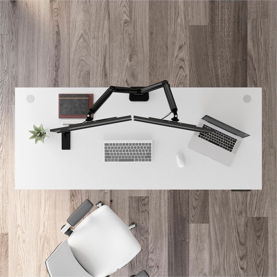 Bush Business Furniture Move 40 Series 72w x 30d Electric Height Adjustable Standing Desk, White Top, Silver T-Shaped Base, 176 lb Capacity, 28.17"–48.24" Height Range, 1 Each
