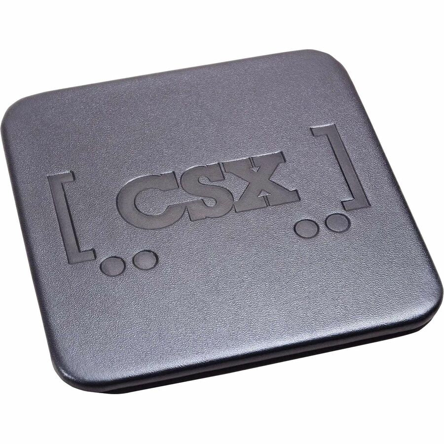Dacasso Leather Square Coaster Set, Black, Top Grain Leather, Includes 8 Square Coasters, 1 Set