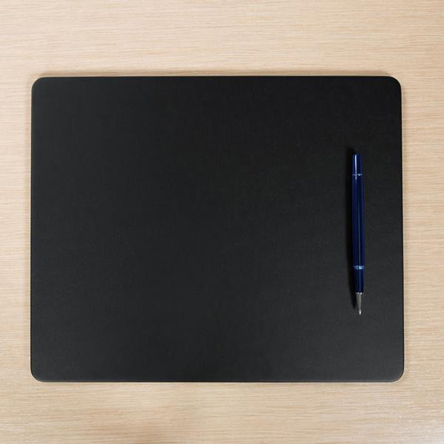 Dacasso Leatherette Conference Table Pad, Rectangular, 14" Width, Top Grain Leather, Black, 1 Each