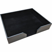 Dacasso Leatherette Conference Pad Holder, 20" x 16", Black, Leatherette/Felt/Fabric, 1 Each