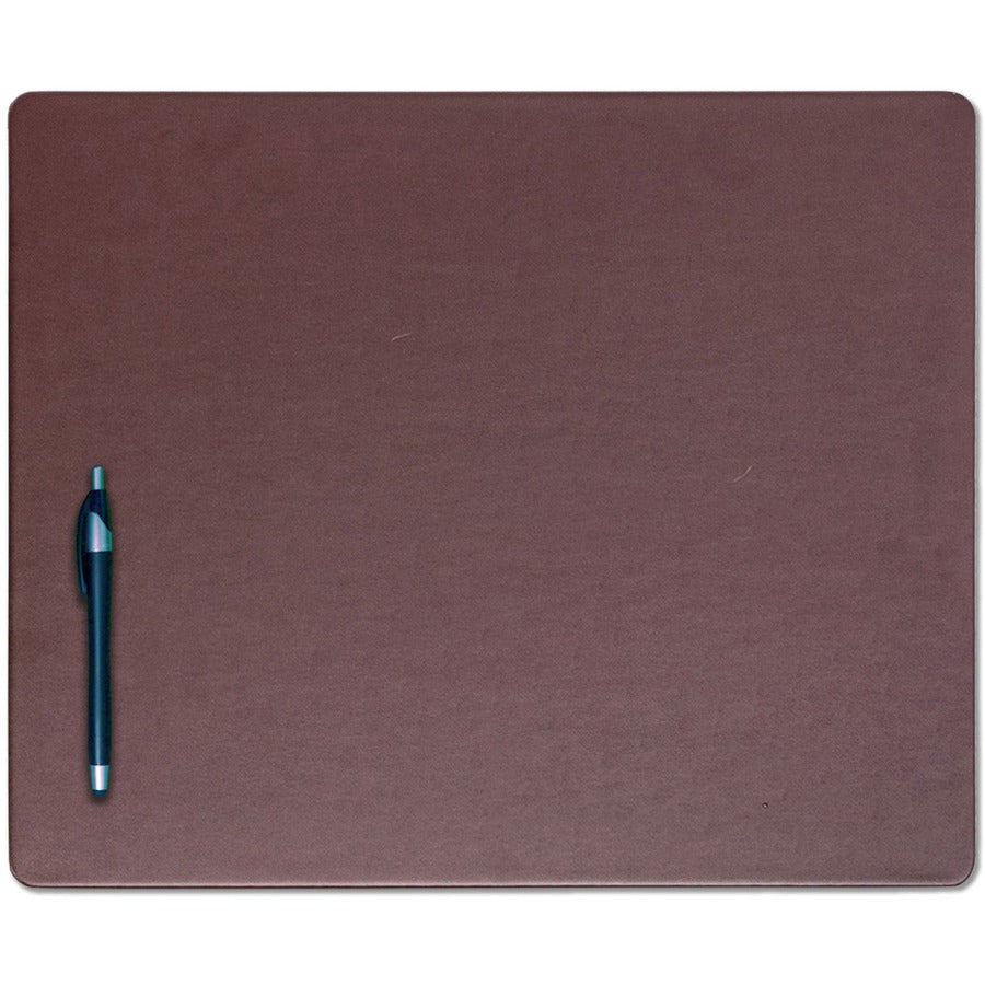 Dacasso Leatherette Conference Room Set, 23-Piece, Includes 10 Conference Pads and 12 Round Coasters, Rectangular, 17" Width, Chocolate Brown