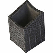 Protacini Castlerock Gray Italian Patent Leather Pencil Cup