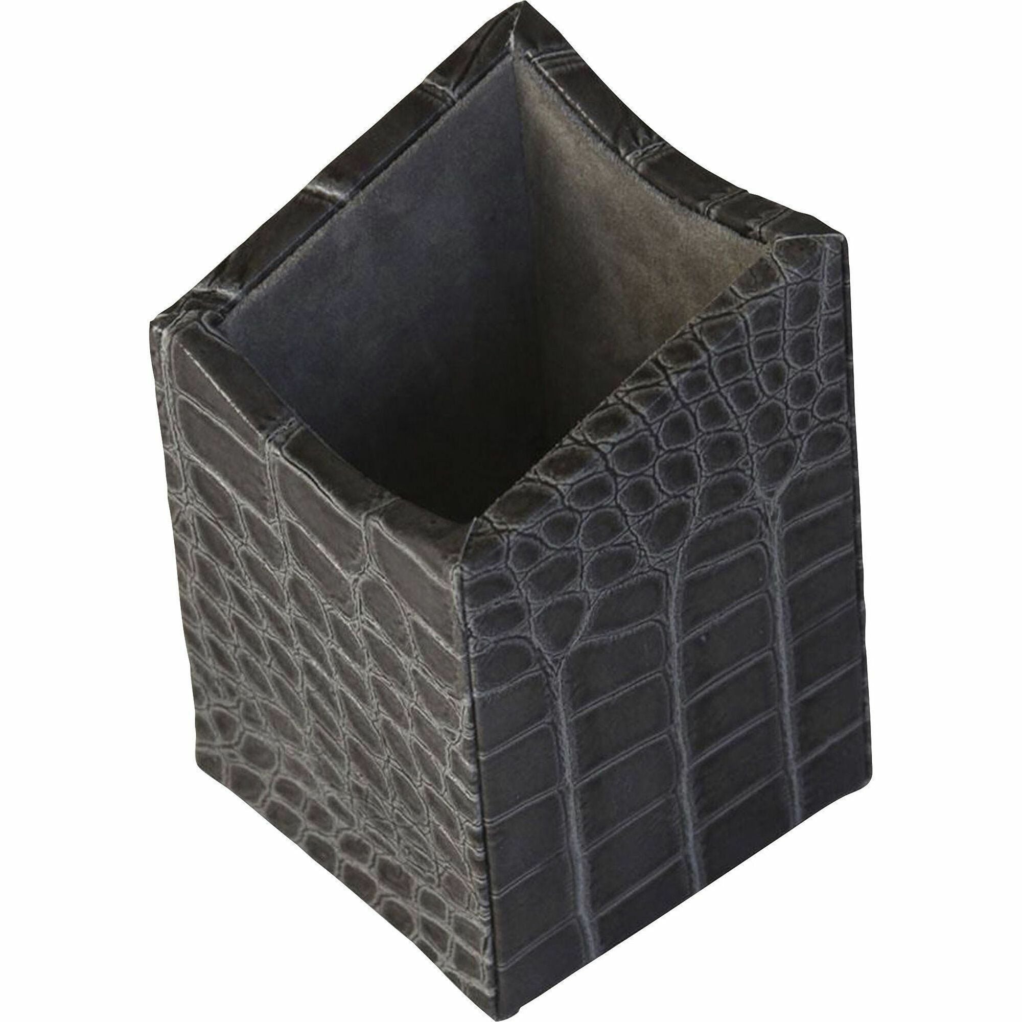 Protacini Castlerock Gray Italian Patent Leather Pencil Cup