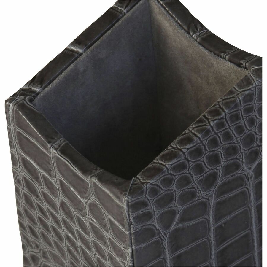 Protacini Castlerock Gray Italian Patent Leather Pencil Cup