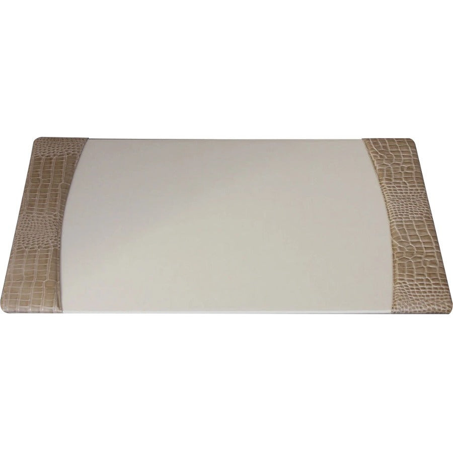 Protacini Breeze Beige Italian Patent Leather 3-Piece Desk Set