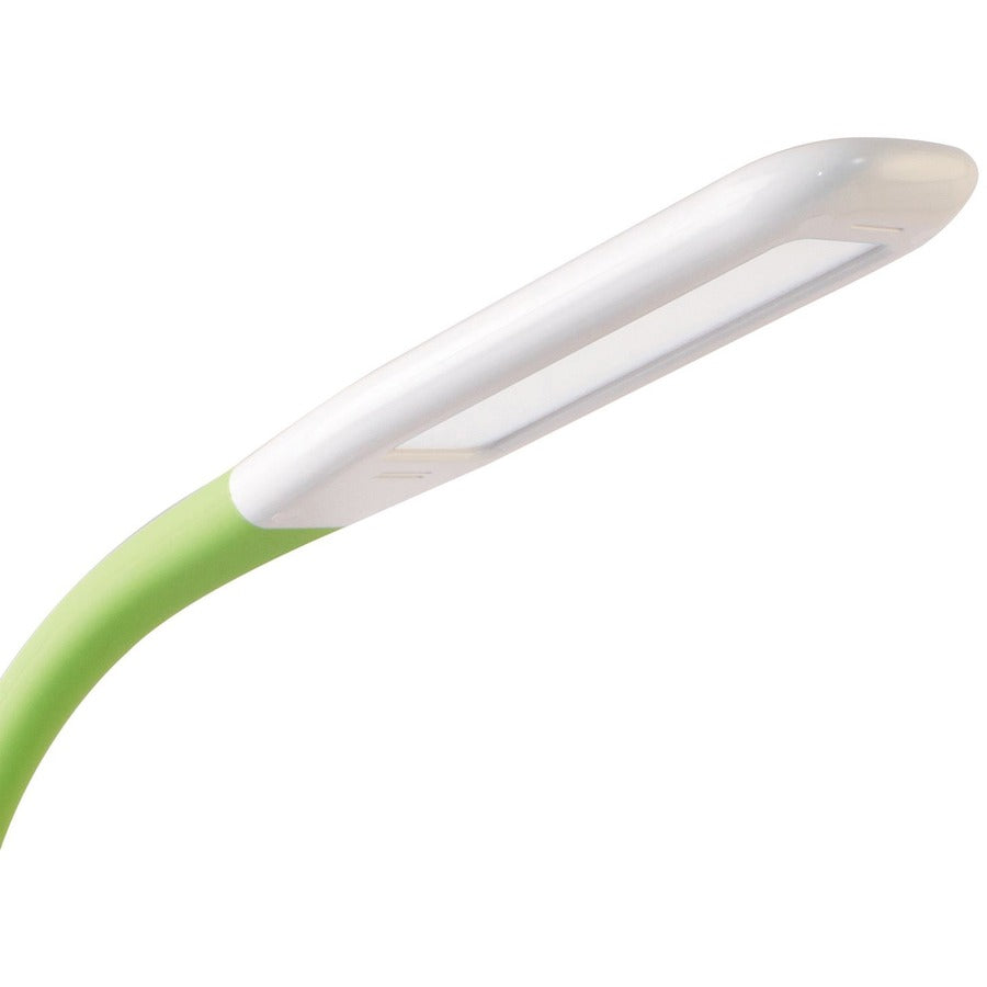 OttLite Desk Lamp, LED, White/Green, Desk Mountable, Touch Switch, Adjustable Height, 1 Each