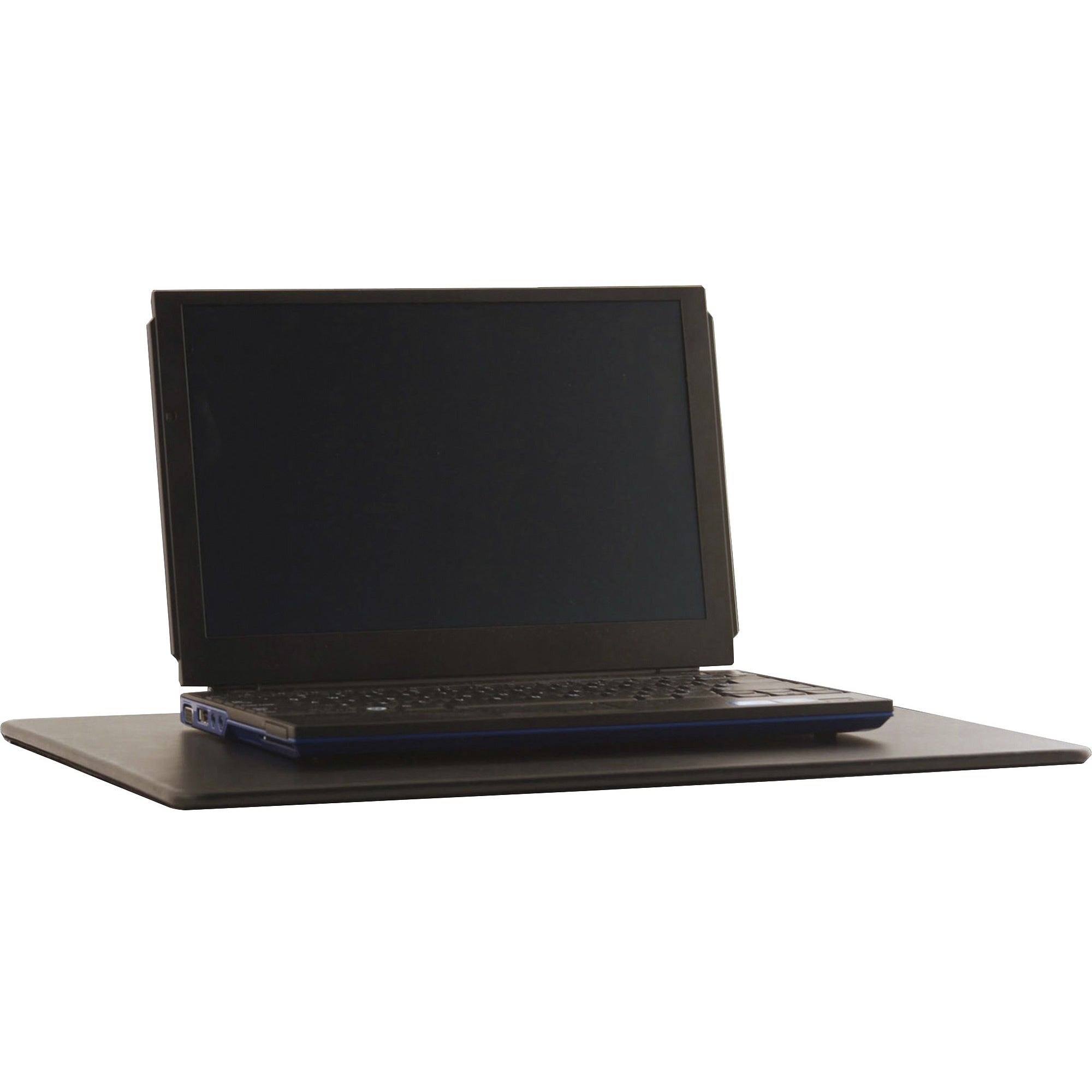 Dacasso Leather Lap Desk Pad, Black, Leather/Felt, 17" x 14", 1 Each