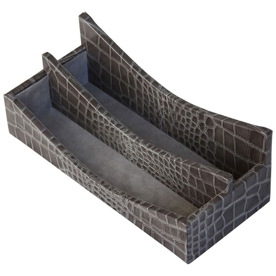 Protacini Castlerock Gray Italian Patent Leather Letter Holder